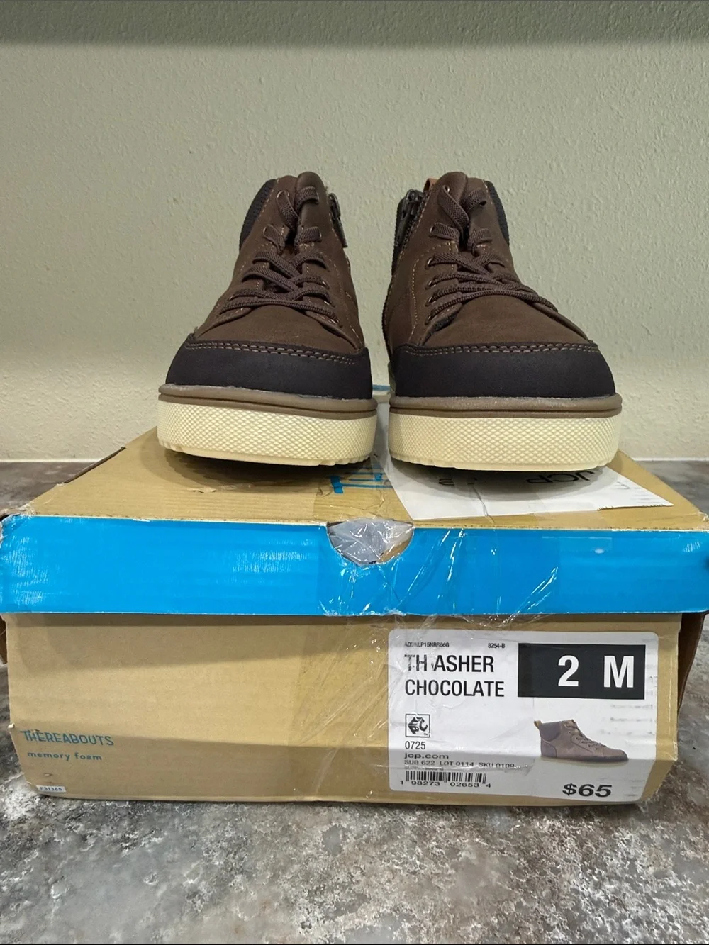 Thrasher Chocolate Kids' High-Top Lace-Up Boot
